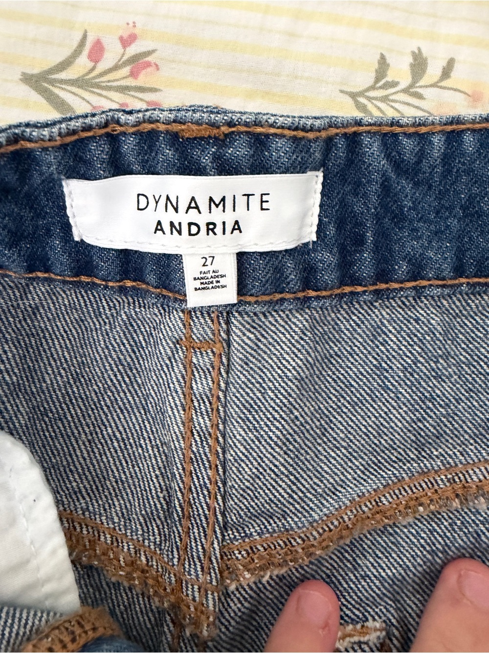 Dynamite Andria Festival High-Rise Denim Cutoff Shorts - Blue - Picture 2 of 4